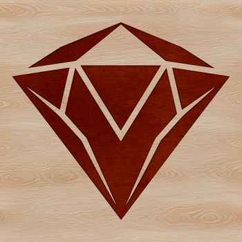 A high-quality graphic representation of a diamond shape for various design purposes.