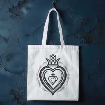 A vector illustration of the Sacred Heart symbol in a simple design.