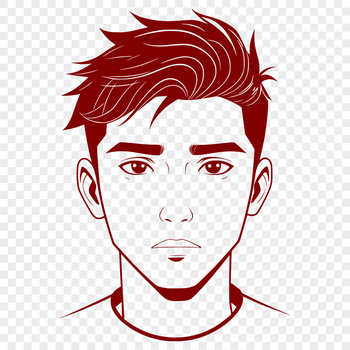 A simple vector illustration of a male figure, suitable for various design applications.