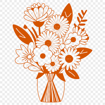 A colorful bouquet of flowers in a decorative arrangement, ideal for wedding decor or Mother's Day gifts.