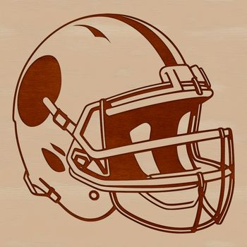 An illustration of an American football in vector format.
