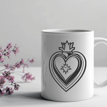 An SVG graphic representation of the Sacred Heart emblem.