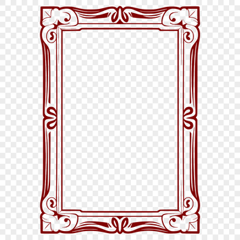 A digital frame design made from scalable vector graphics, suitable for various applications.