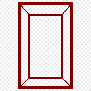 A digital illustration of a frame designed for vector art and cutting machine use.