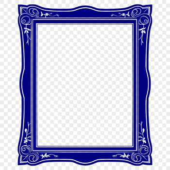 A digital illustration of a picture frame in vector format.