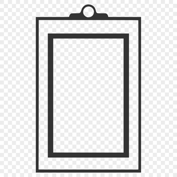 A graphic representation of a photo frame designed for cutting machines and crafters.