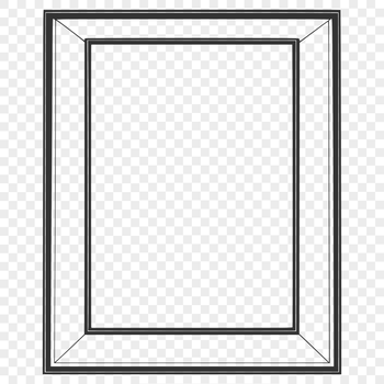 A detailed digital illustration of a picture frame, designed for vector art and cutting machine projects.