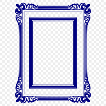 A digital frame illustration created with vector graphics.
