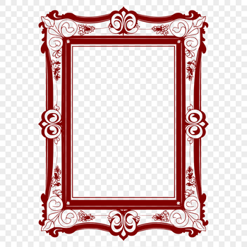 A computer-generated illustration of a simple frame design used in digital art and printing.