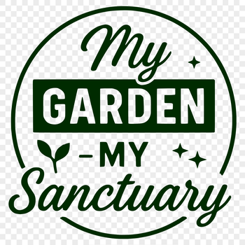 A hand-drawn vector quote about gardening, perfect for crafting and DIY projects.