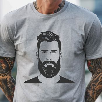 Vector graphic representation of a person, suitable for digital cutting machines like Cricut.