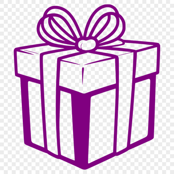 Simple box design suitable for crafting and vector art projects.