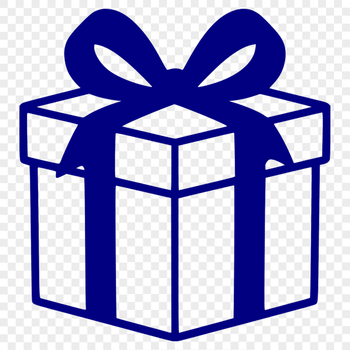 Beautiful Wrapped Gift Design A wrapped gift box with a ribbon and bow, designed as a vector image for commercial or personal use.