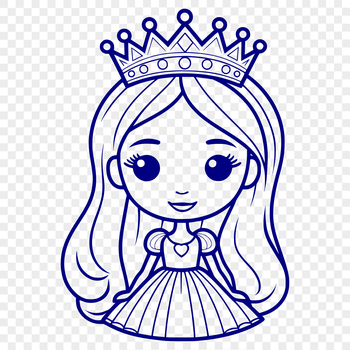 A young female character depicted as a princess in a regal pose.