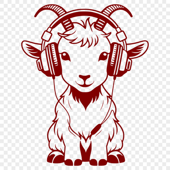 A vector illustration of a farm animal, suitable for clip art use.