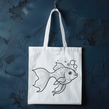 A small, colorful goldfish swimming in water, suitable as clip art for personal or commercial projects.