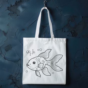 A digital vector graphic representation of a common household pet fish.