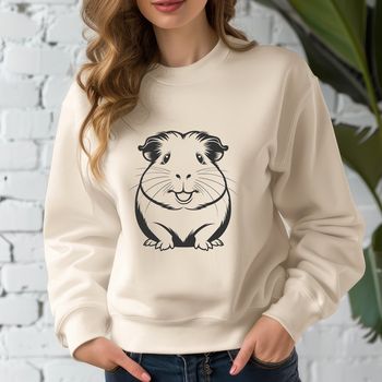 Guinea pig illustration in vector format suitable for cutting machines or stencils.