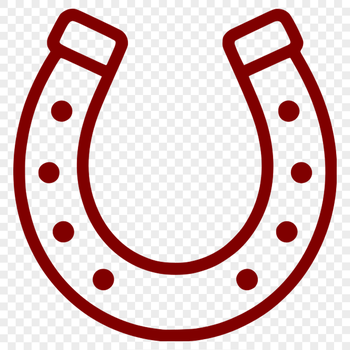 SVG vector art of a horse shoe for free download and commercial use