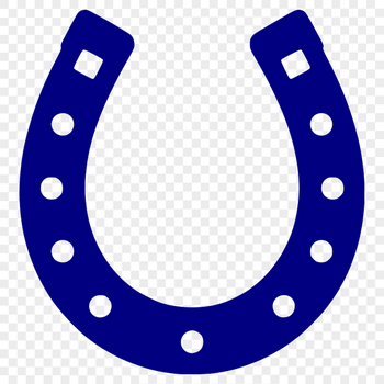 SVG horse shoe design for laser cutting and web graphics