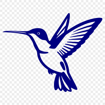 An SVG rendering of a vibrant bird species, often used as clip art in graphic design software like Illustrator and Procreate.