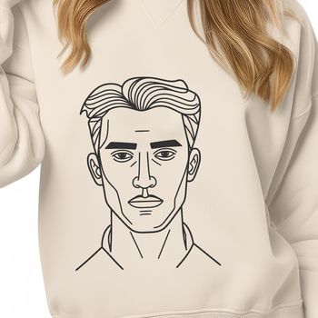 A male figure illustrated in a vector format.