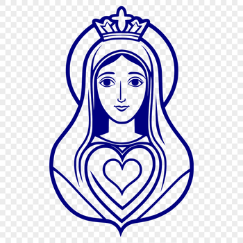 Immaculate Heart icon designed as a vector graphic image in SVG format.