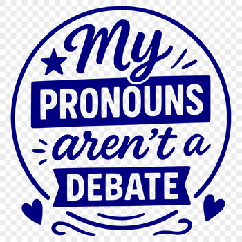 LGBTQ pride quote illustration in vector format for commercial or personal use.