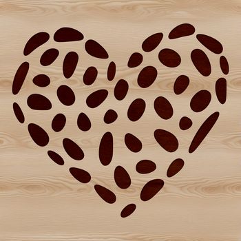 A vector illustration of a stylized love heart design, ideal for digital applications.