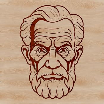 A simple illustration of a middle-aged man in casual attire.