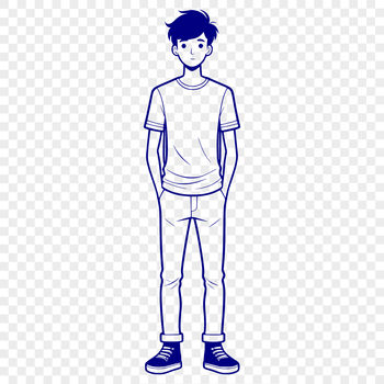 An SVG icon representing a masculine character.