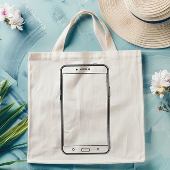A high-tech mobile phone device with touchscreen and sleek design.