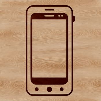 A simple vector illustration of a mobile phone, suitable for various digital applications.