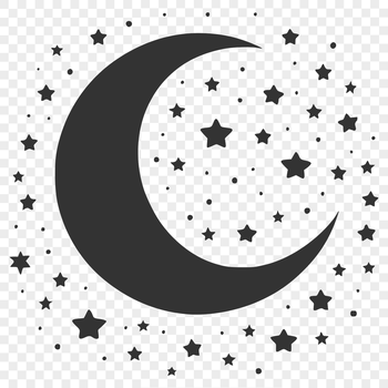 An illustration of the full moon in the night sky, created as a scalable vector graphic (SVG) file.