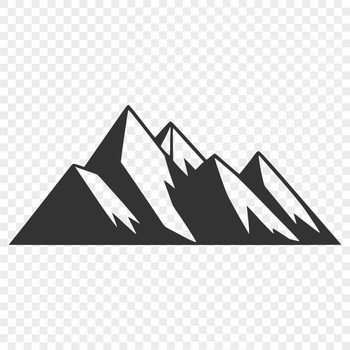 A digital illustration of a mountain with detailed contours.