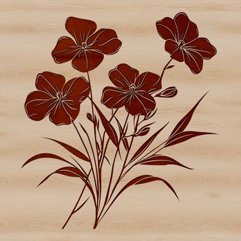 A colorful illustration of a wild flower in bloom, suitable for vector art projects and designs.