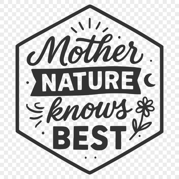 A collection of inspiring quotes about nature in a clean and simple vector format.