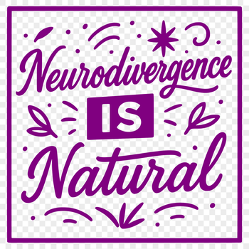 Neurodiversity quotes vector art illustration featuring inspirational and motivational phrases related to ADHD and autism.