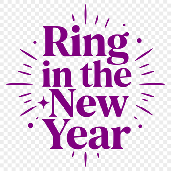 A minimalist illustration of a new year's countdown with quotes in a simple, clean design.