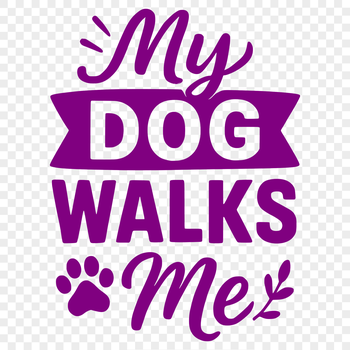 Whimsical illustration of inspirational quotes with a dog theme.