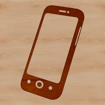A high-resolution SVG illustration of a smartphone, suitable for cutting machine designs.