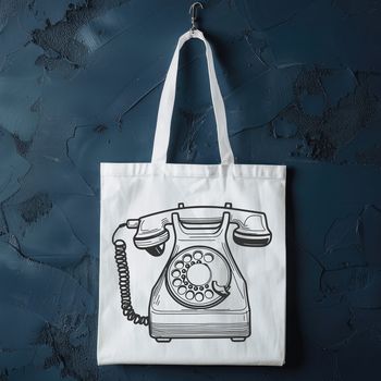 A digital illustration of a classic telephone with a simple design, suitable for various uses including graphics and designs.