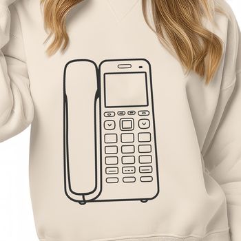 Simple telephone icon in vector format