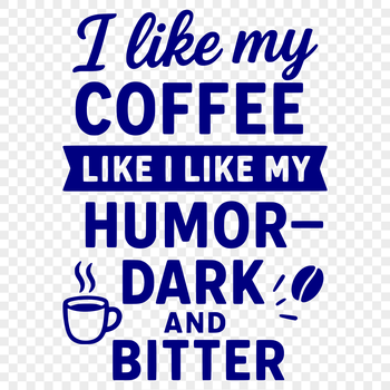 A collection of humorous quotes about coffee in a vector format.