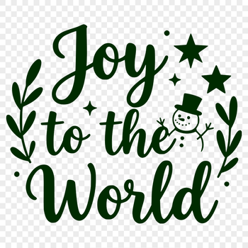 Christmas quote graphics, including 'Joy to the World' phrase, in vector format.