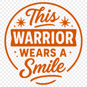 Inspirational quote about overcoming adversity with cancer survivor theme in vector format.