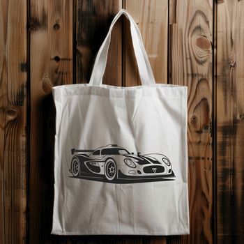 A sleek racing car with bold design lines, suitable as vector art for various designs.