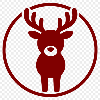 A detailed vector illustration of a reindeer in profile, suitable for various uses including commercial projects.