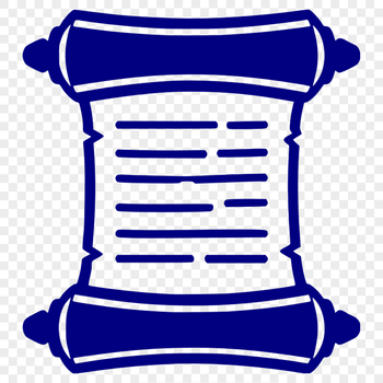 A traditional paper scroll symbolizing achievement and academic success.