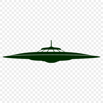A futuristic spaceship illustration with detailed designs suitable for cutting machines or laser cutters.